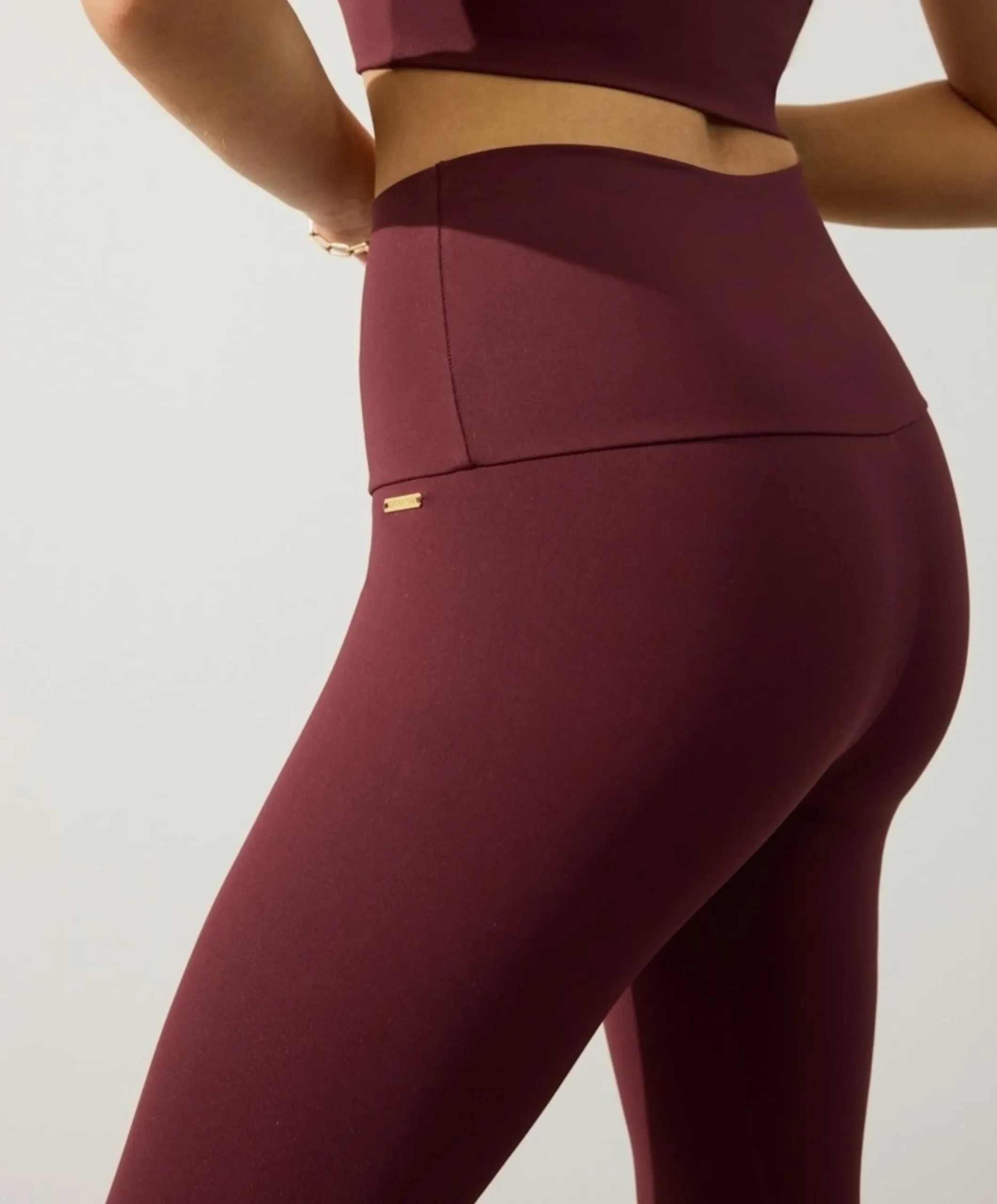 Classic High Waistband dames tights bordeaux