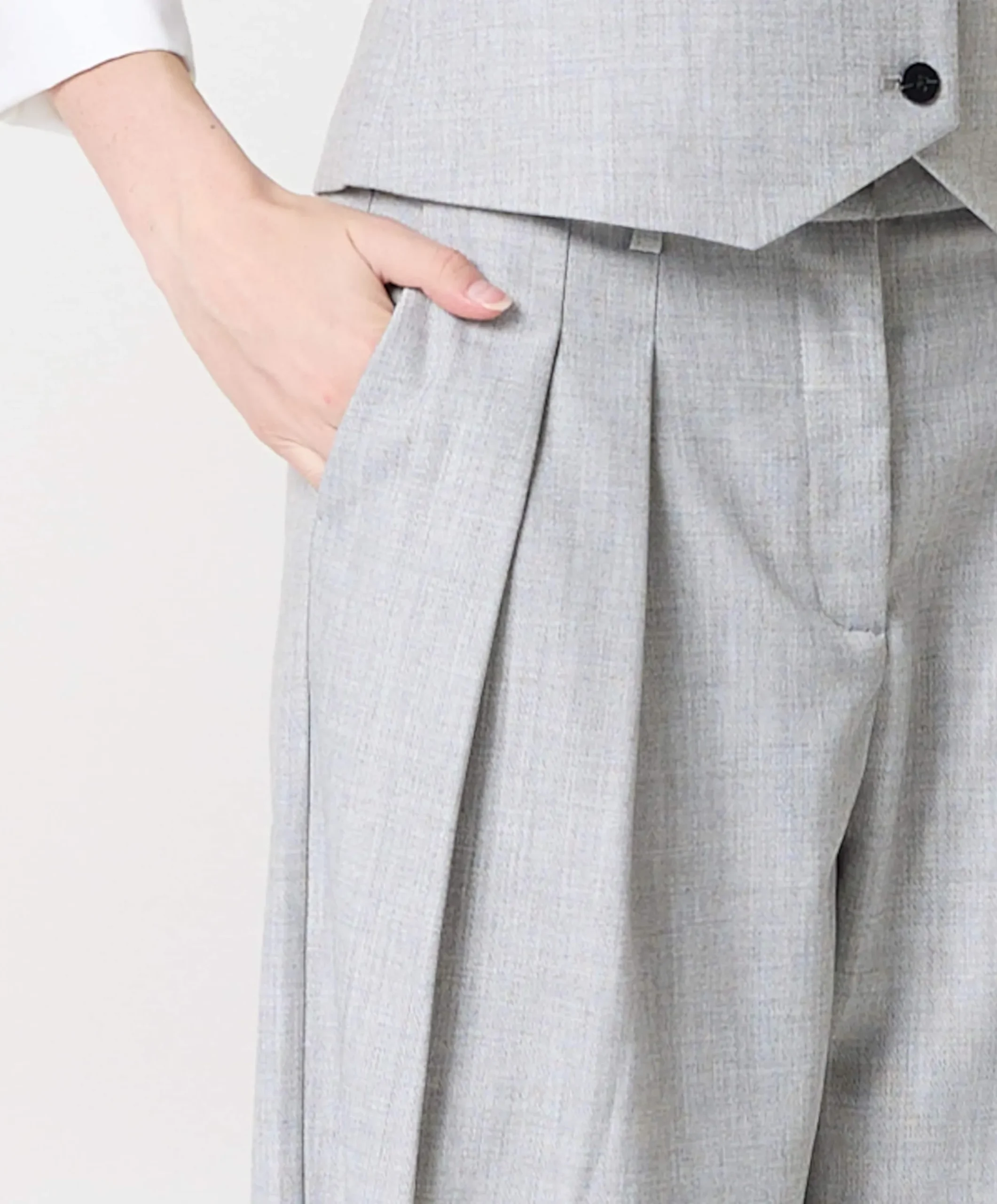 CMTAILORY dames broek grijs