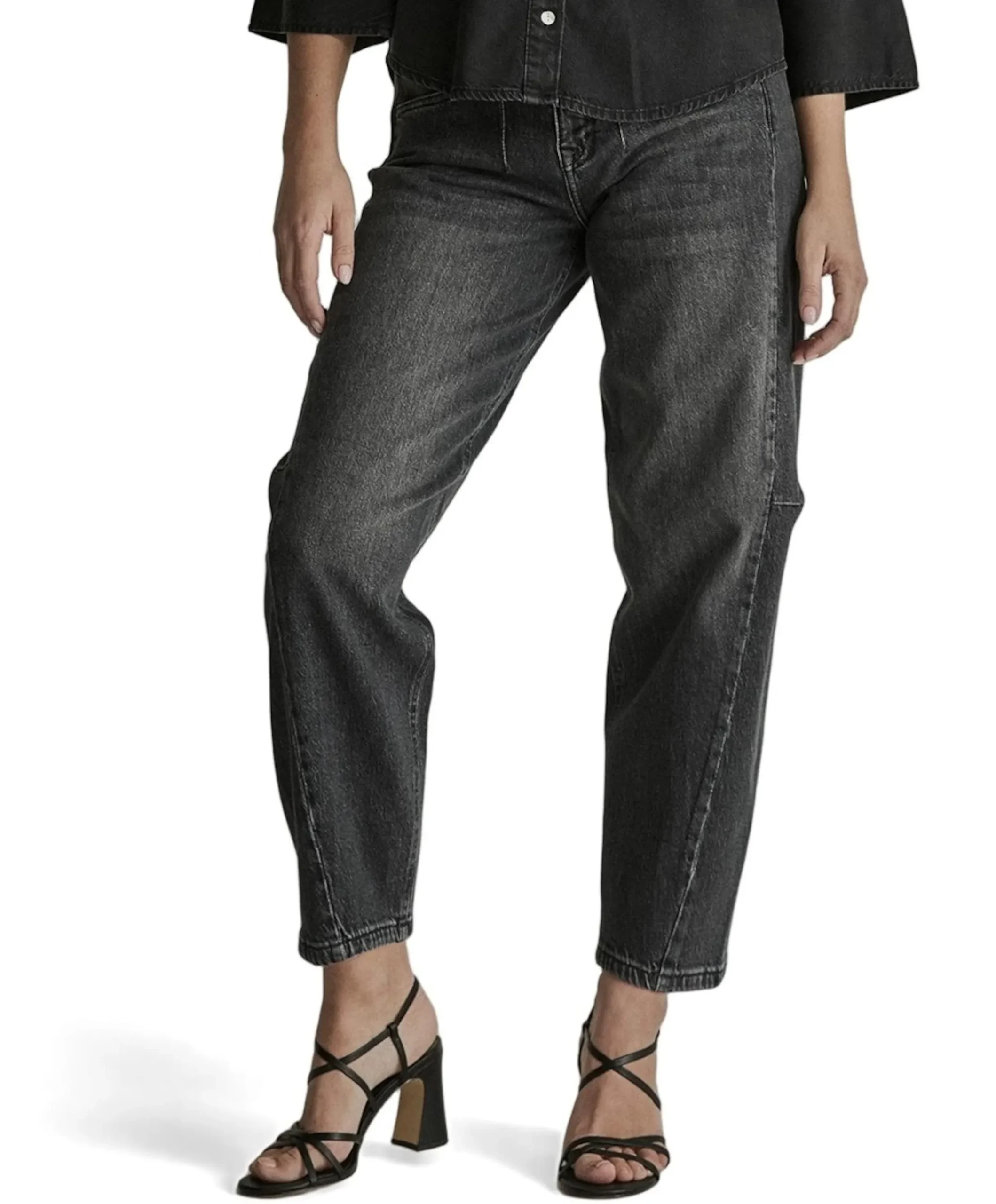 Coco (Barrel) - D20 dames jeans zwart
