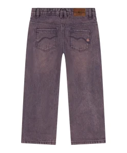 Colored Wide Denim meisjes jeans paars