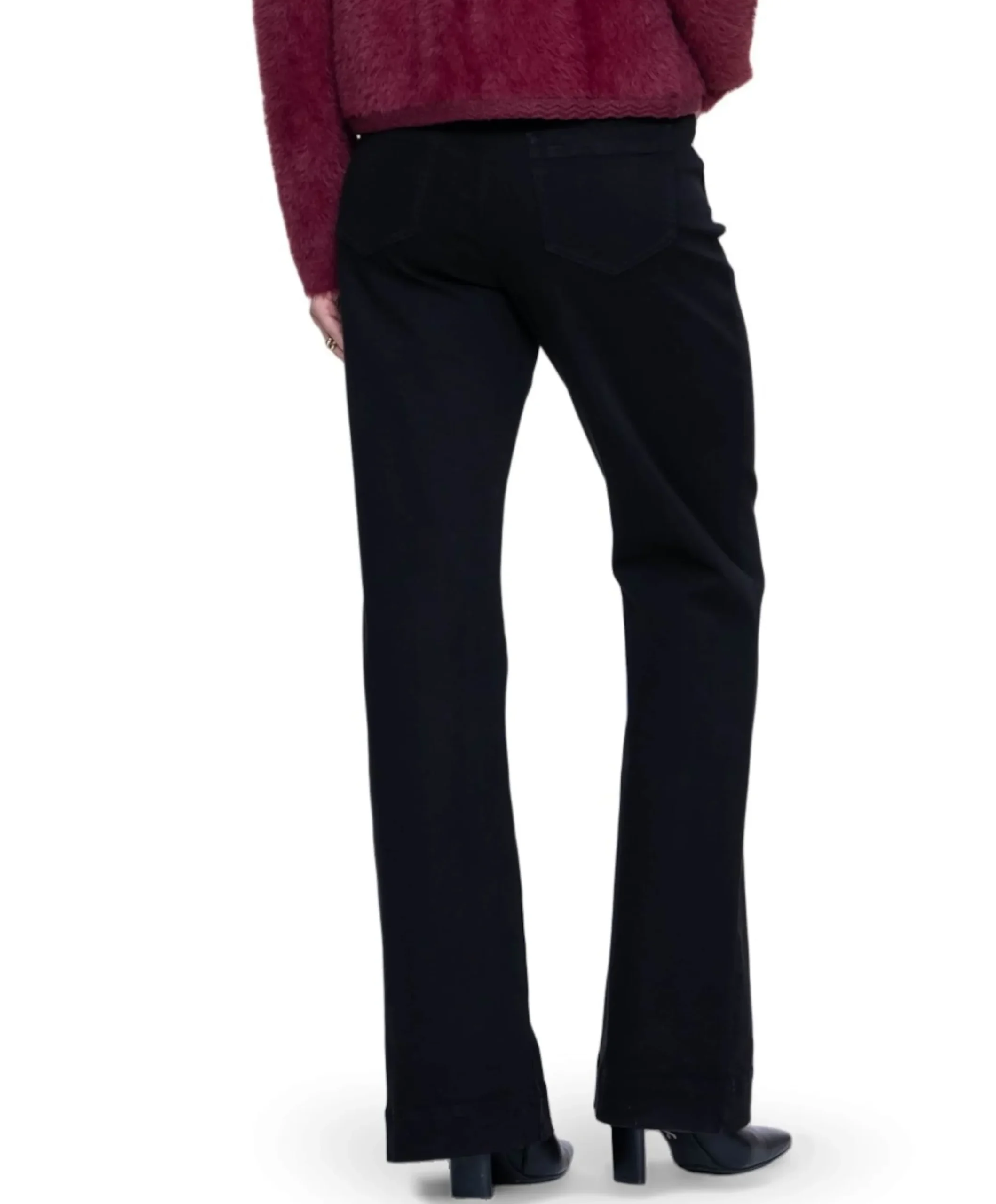 Coloured dames jeans zwart