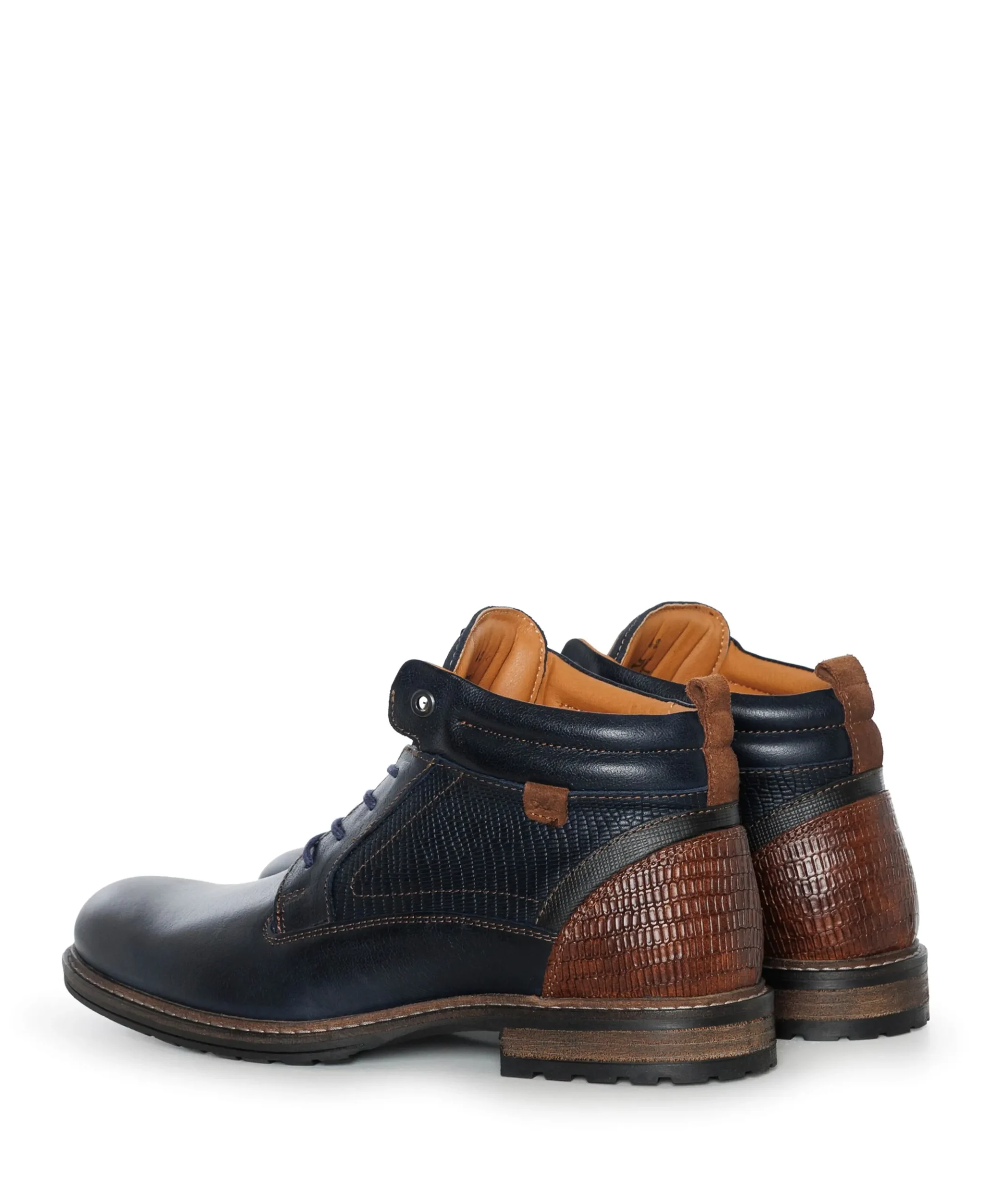 Conley heren veterboots blauw