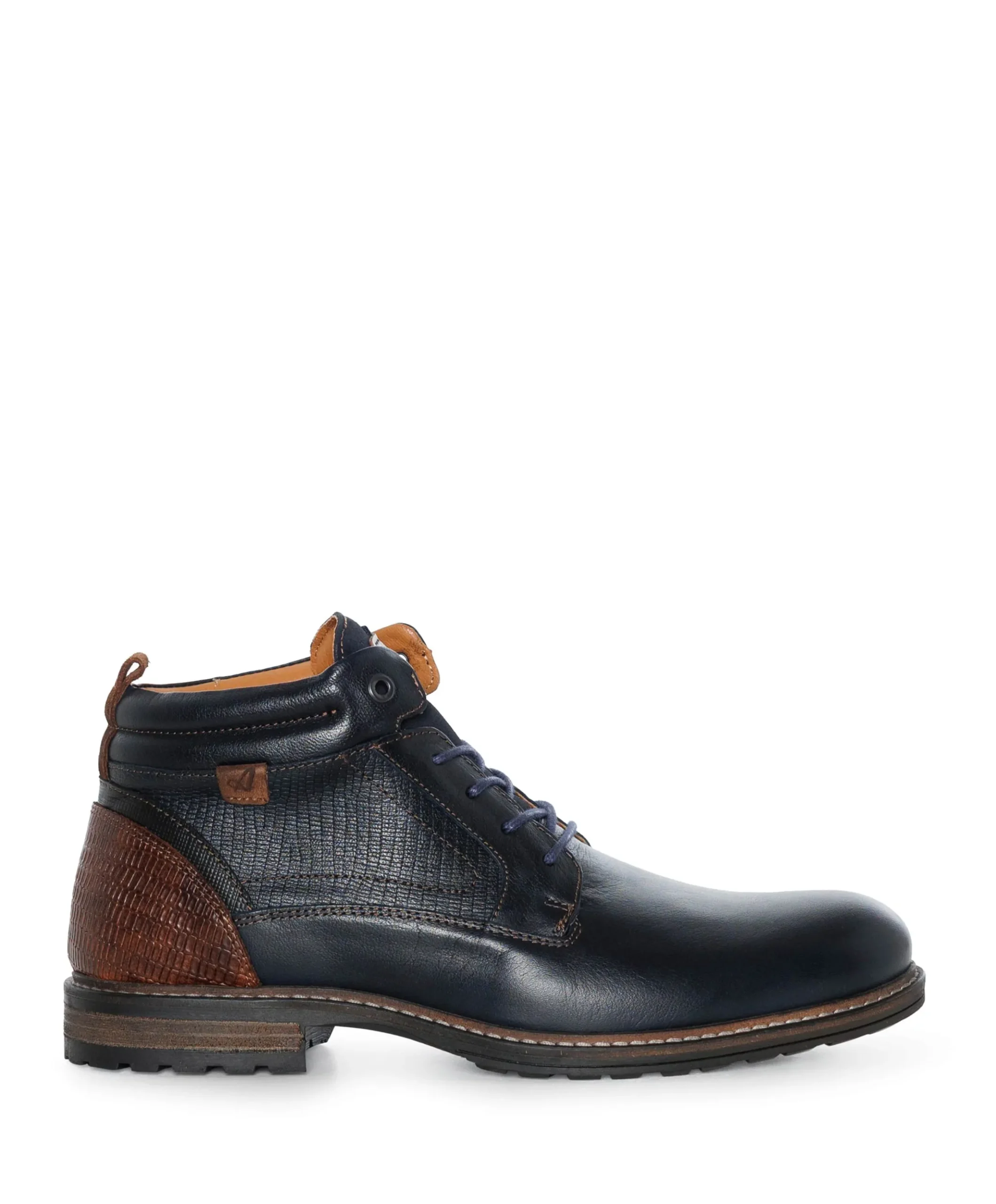 Conley heren veterboots blauw