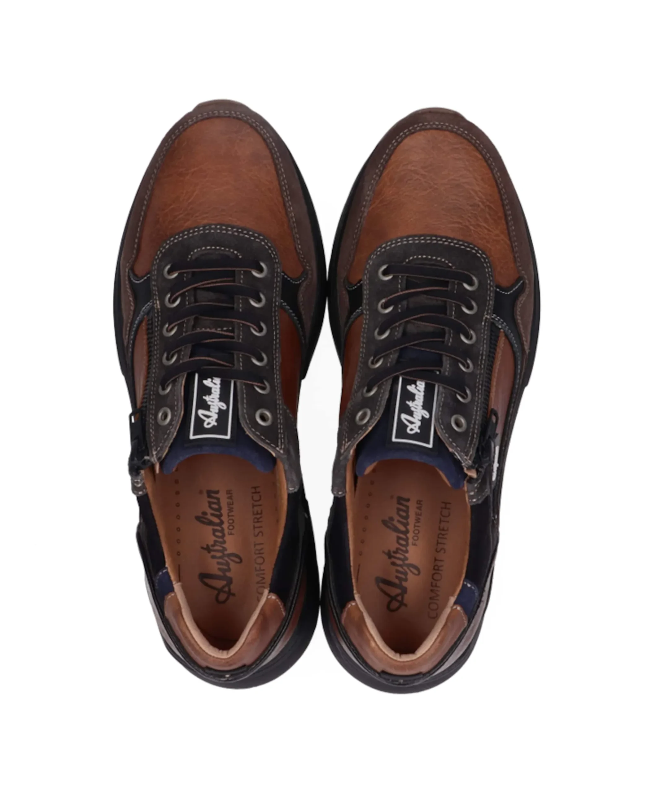 Connery heren sneakers bruin