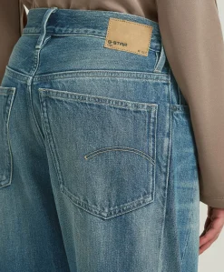 Contor 3D Wide Wmn dames jeans blauw