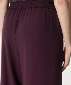 CORALIE dames pantalon bordeaux