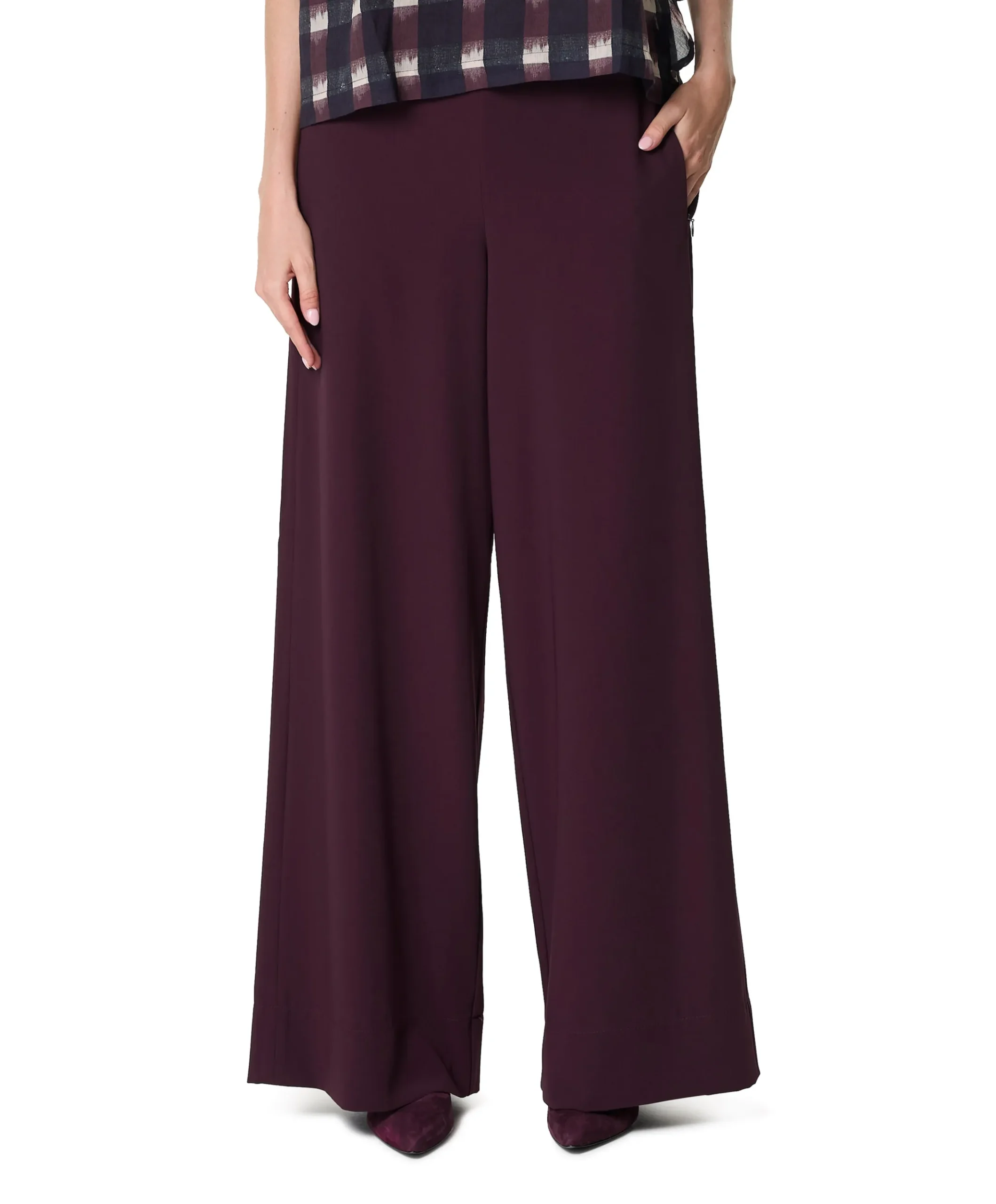 CORALIE dames pantalon bordeaux