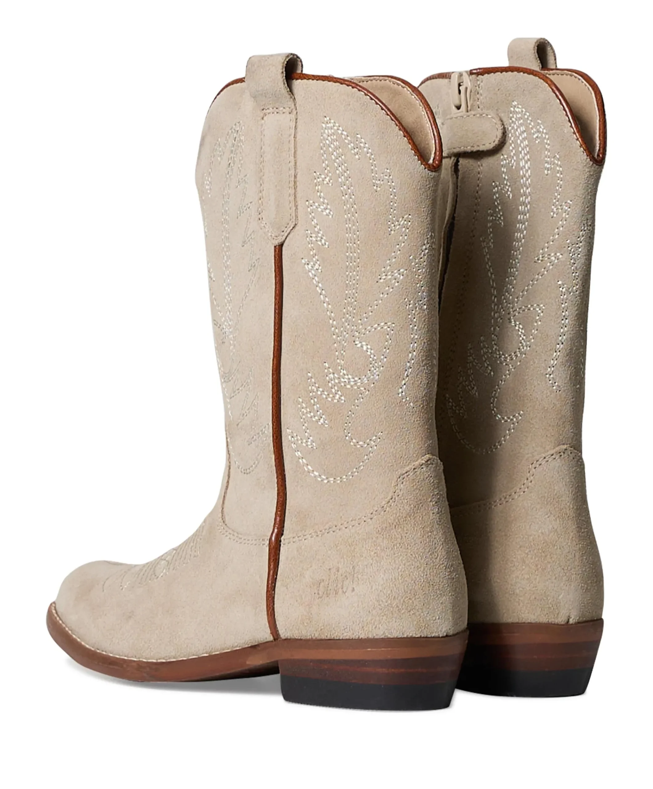 Country cuero meisjes laarzen beige