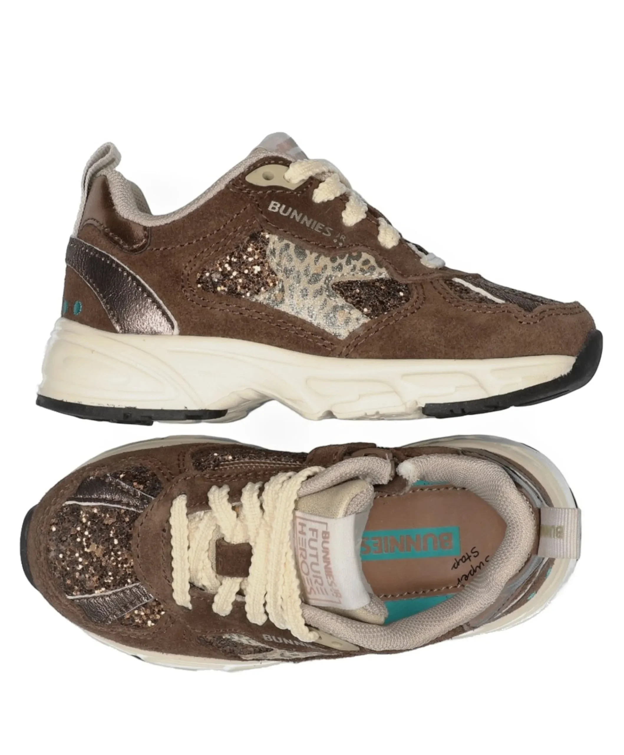 Daan Dash meisjes sneakers bruin