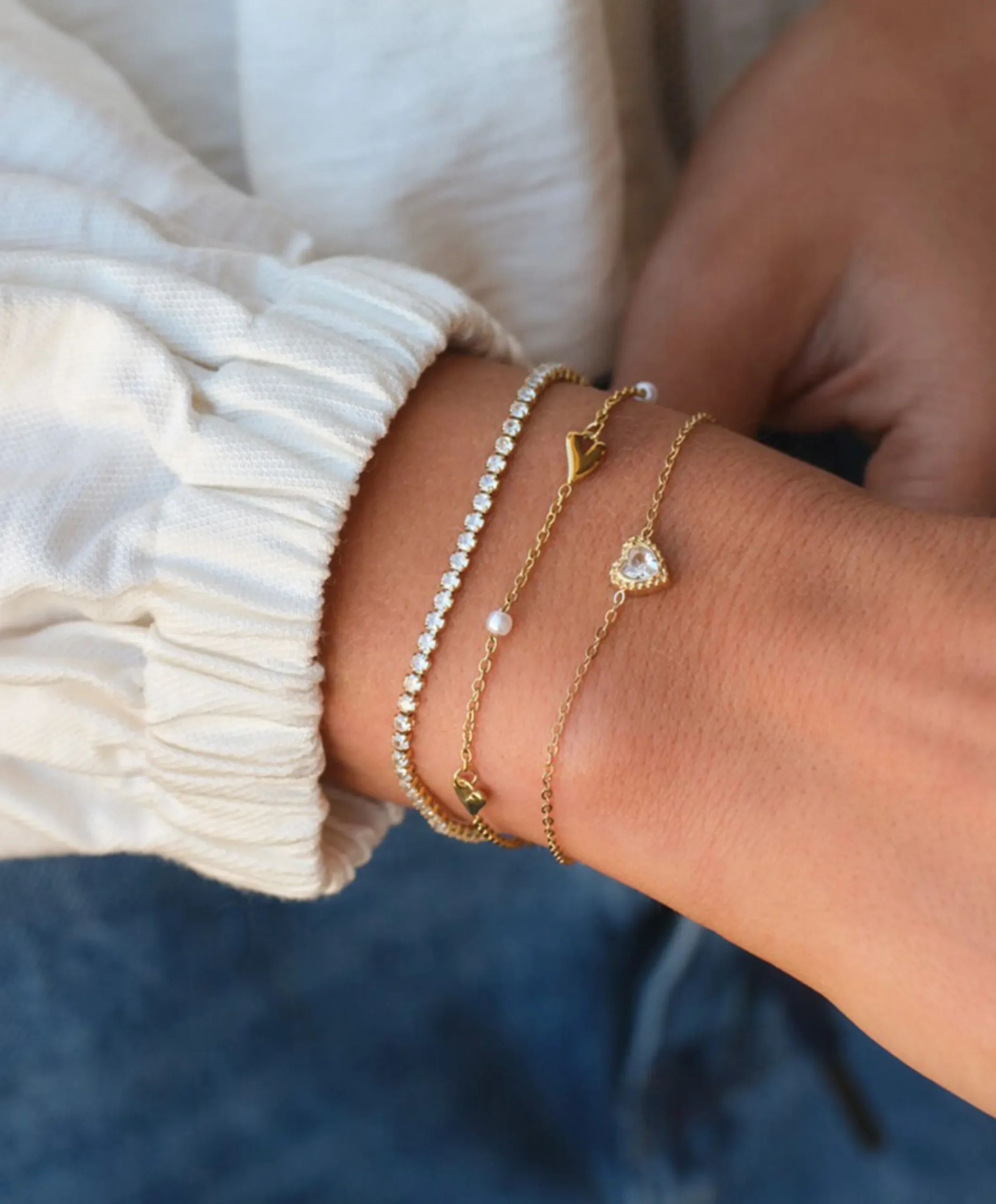 Dames armband goud