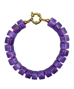 Dames armband paars