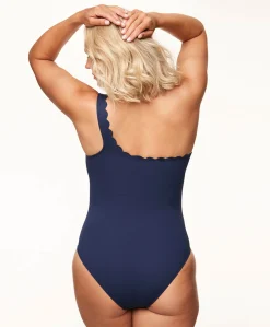 Dames badpak blauw
