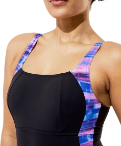 Dames badpak blauw