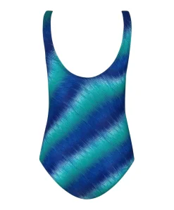 Dames badpak blauw