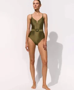 Dames badpak groen