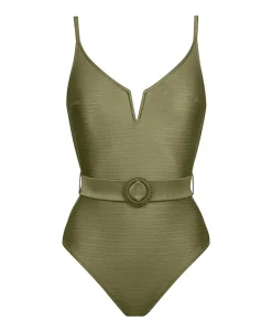 Dames badpak groen