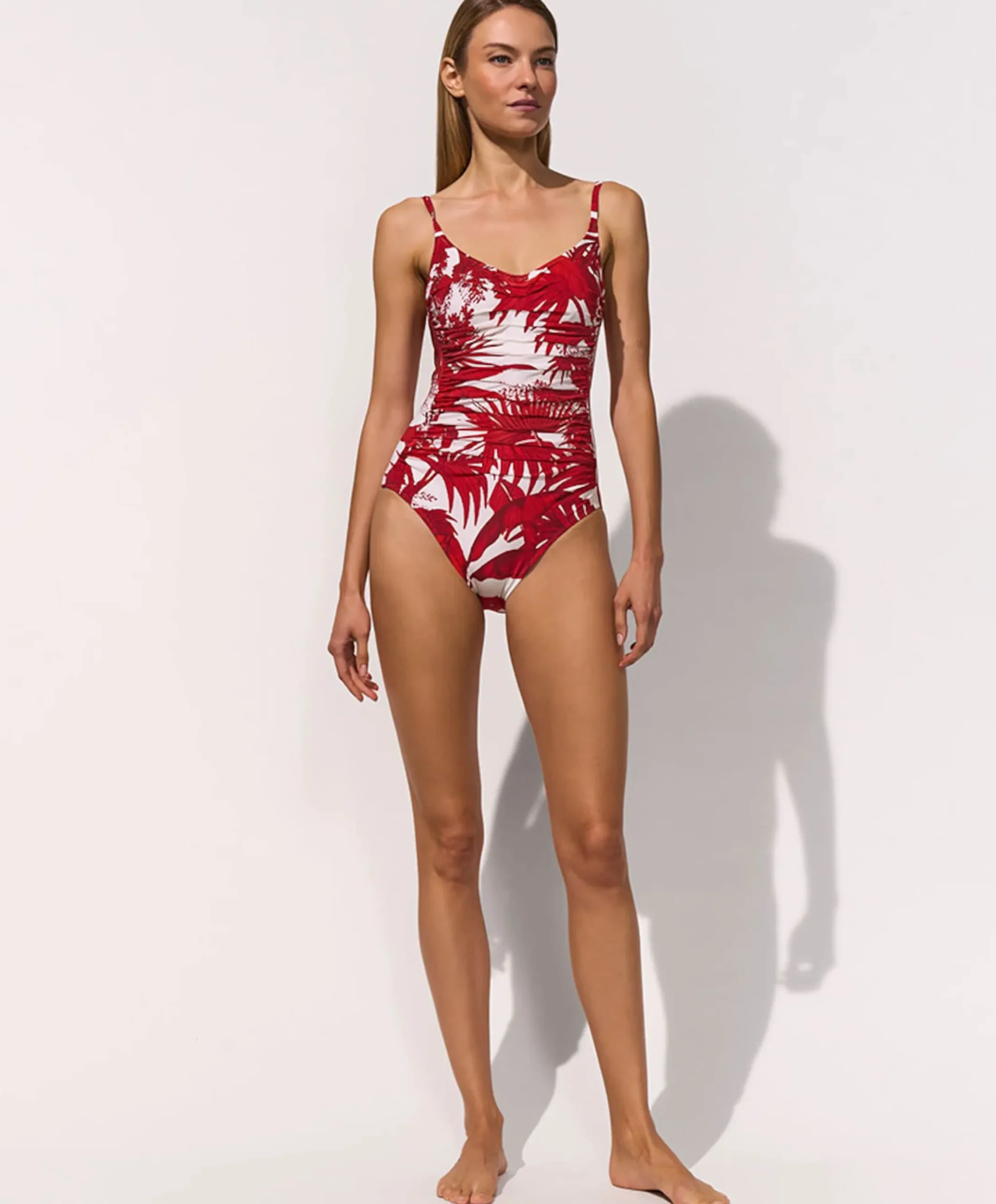 Dames badpak rood