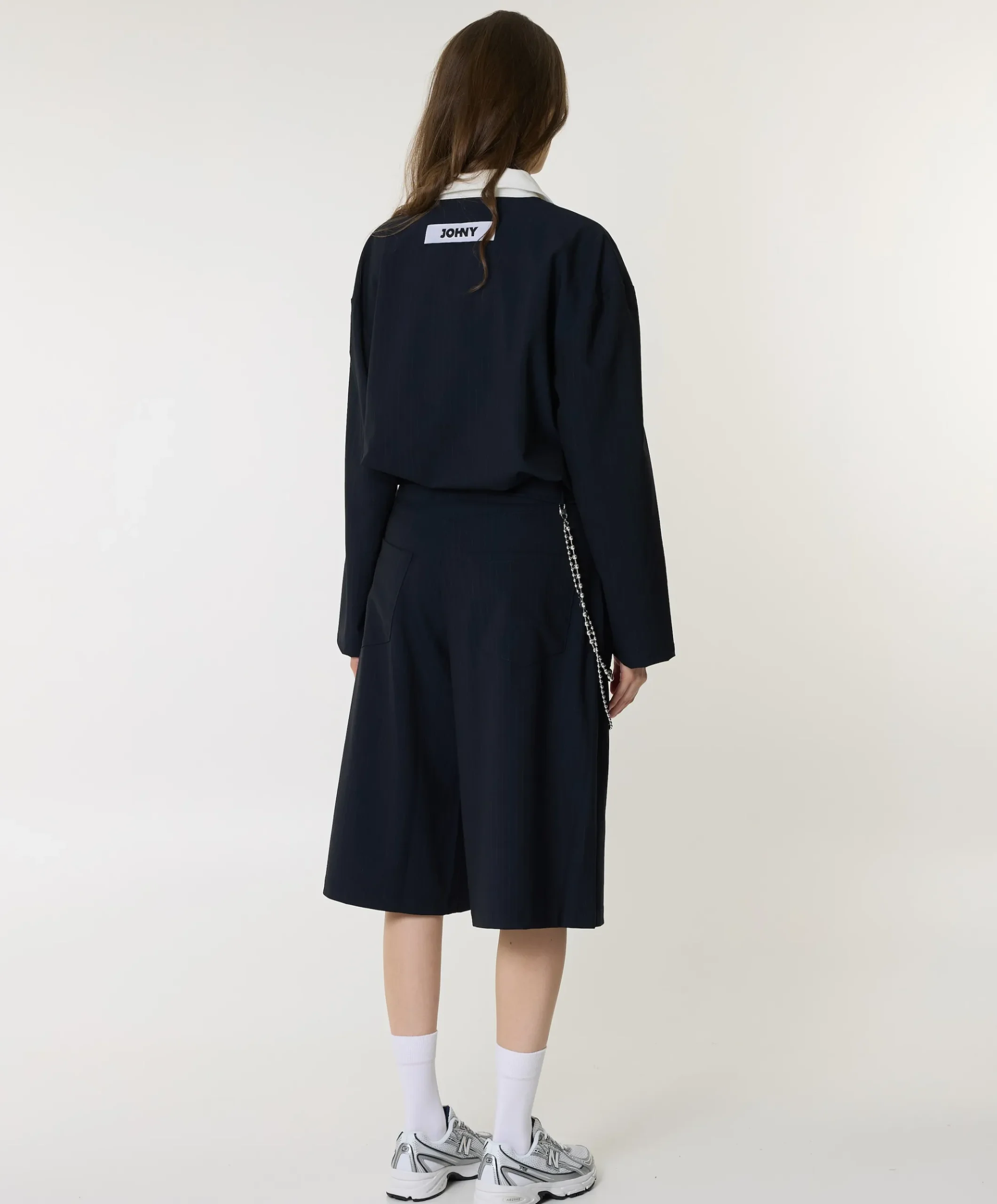 dames bermuda blauw