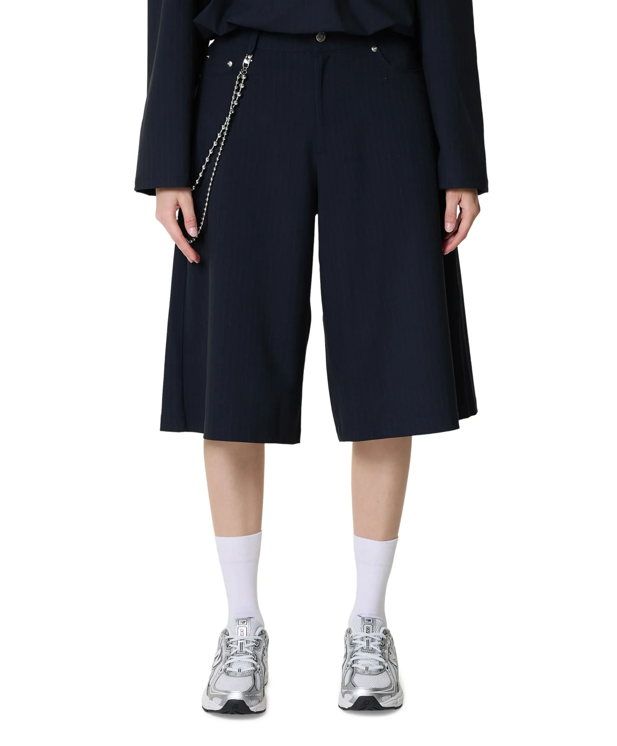 dames bermuda blauw