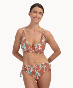 Dames bikinitop brique