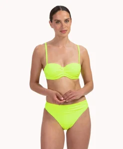 Dames bikinitop geel