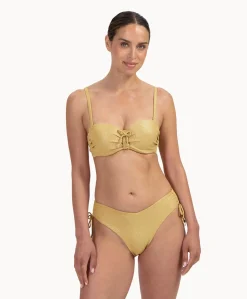 Dames bikinitop goud