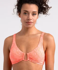 Dames bikinitop oranje