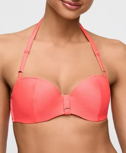 Dames bikinitop oranje