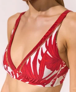 Dames bikinitop rood