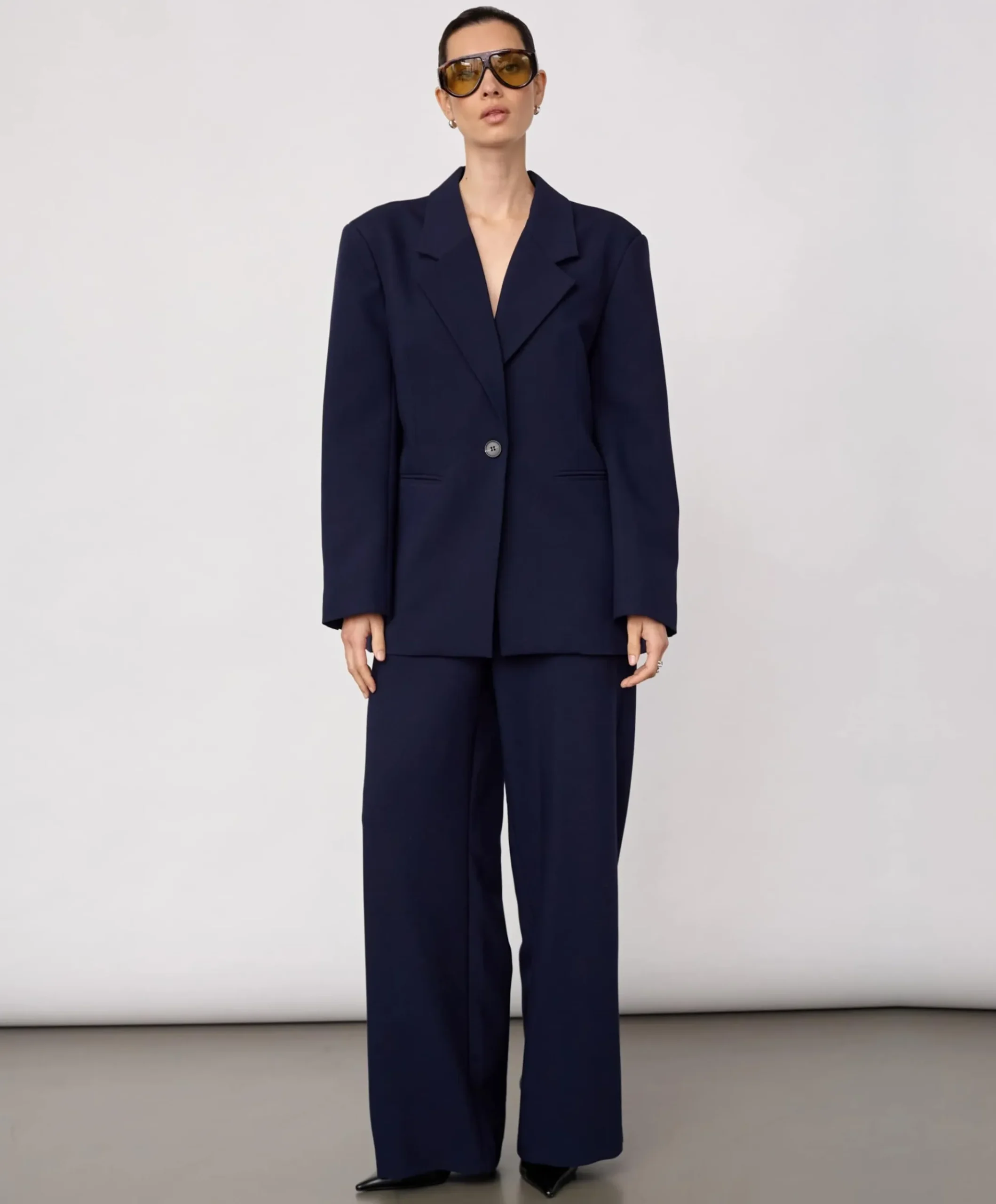 Dames blazer blauw