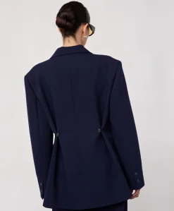 Dames blazer blauw