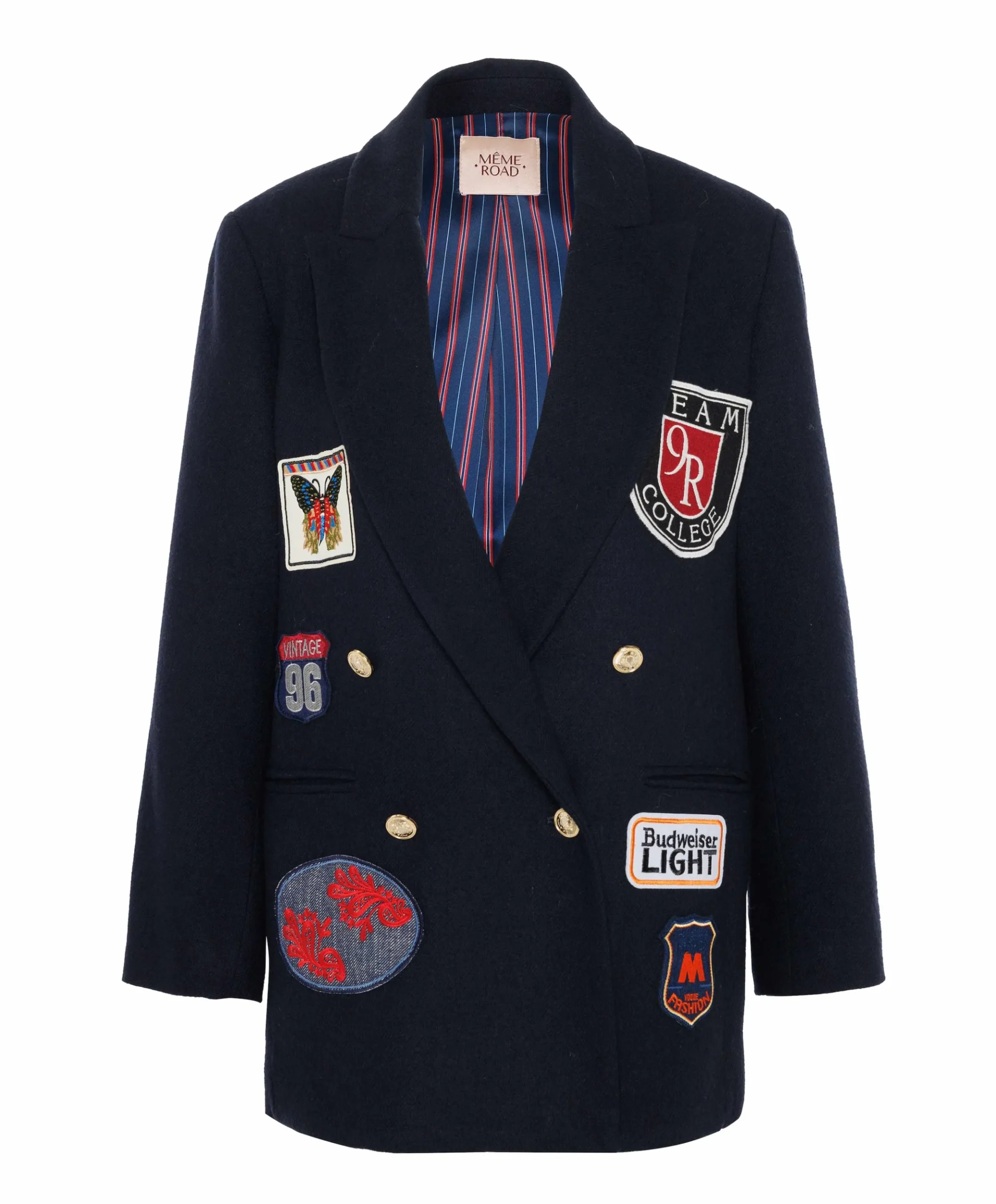 Dames blazer blauw