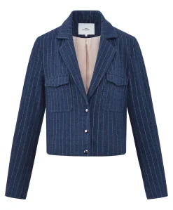 Dames blazer blauw