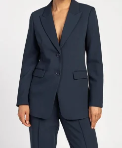 Dames blazer blauw