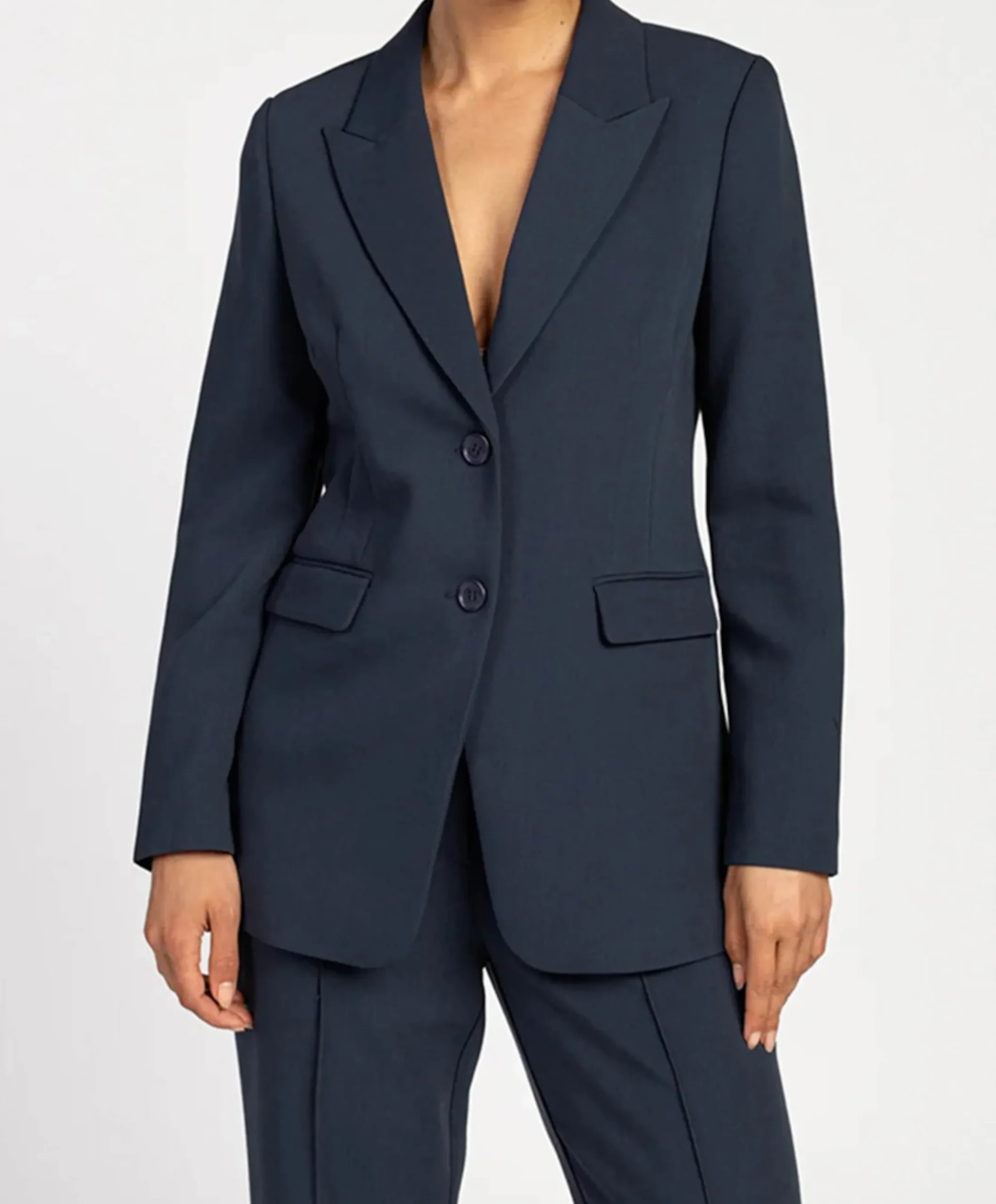 Dames blazer blauw