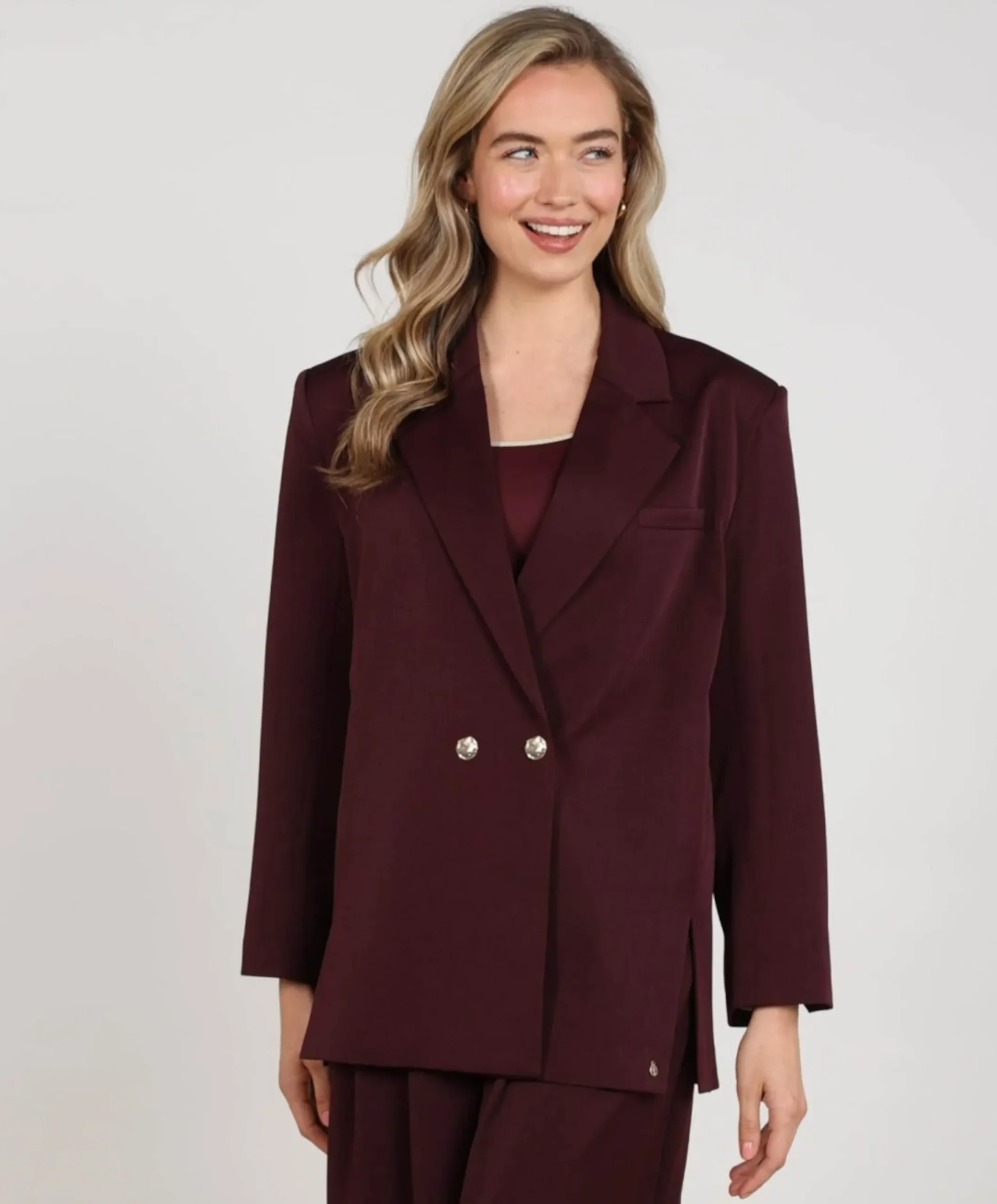 Dames blazer bordeaux