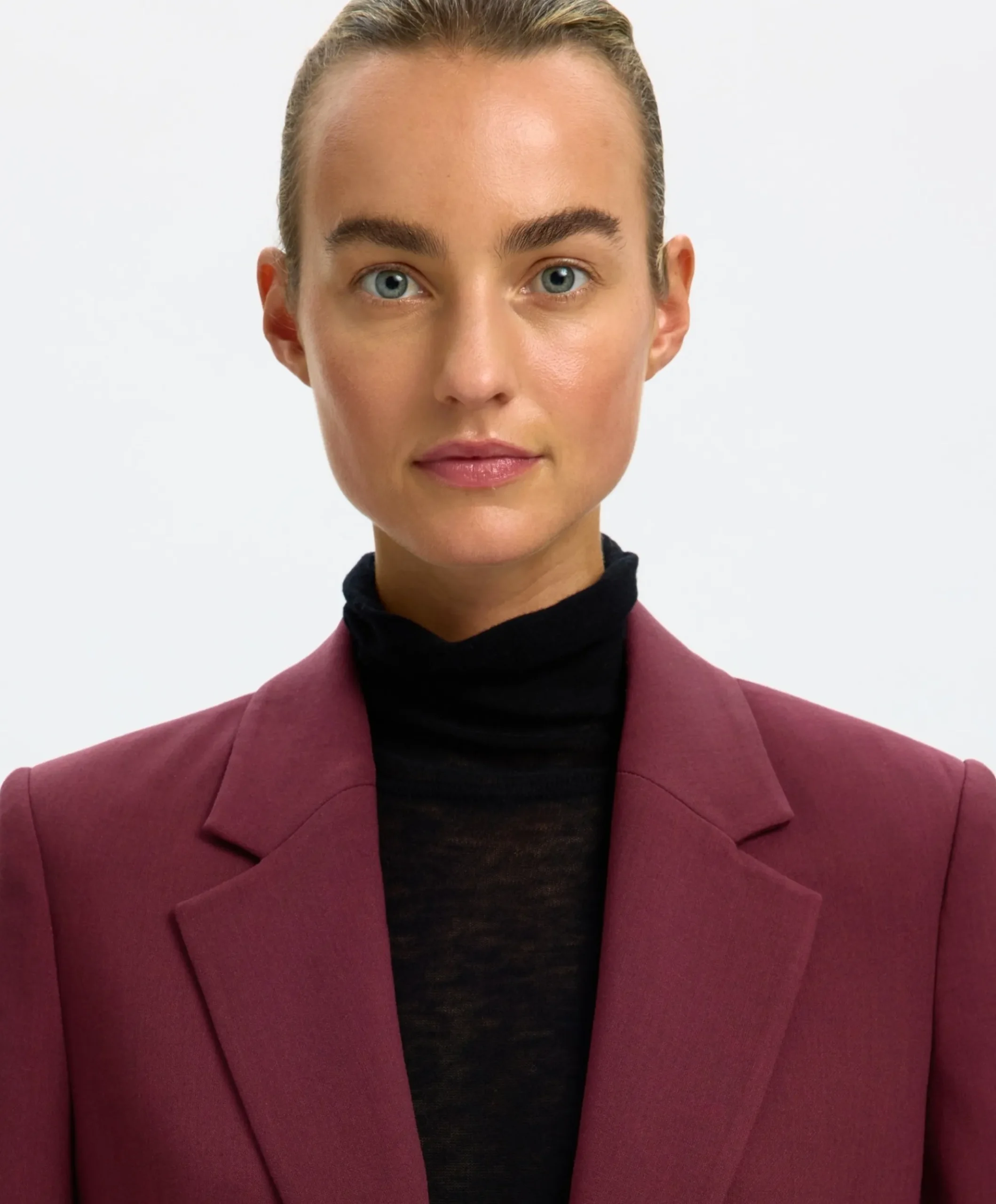 Dames blazer bordeaux