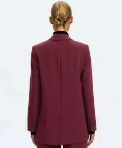 Dames blazer bordeaux