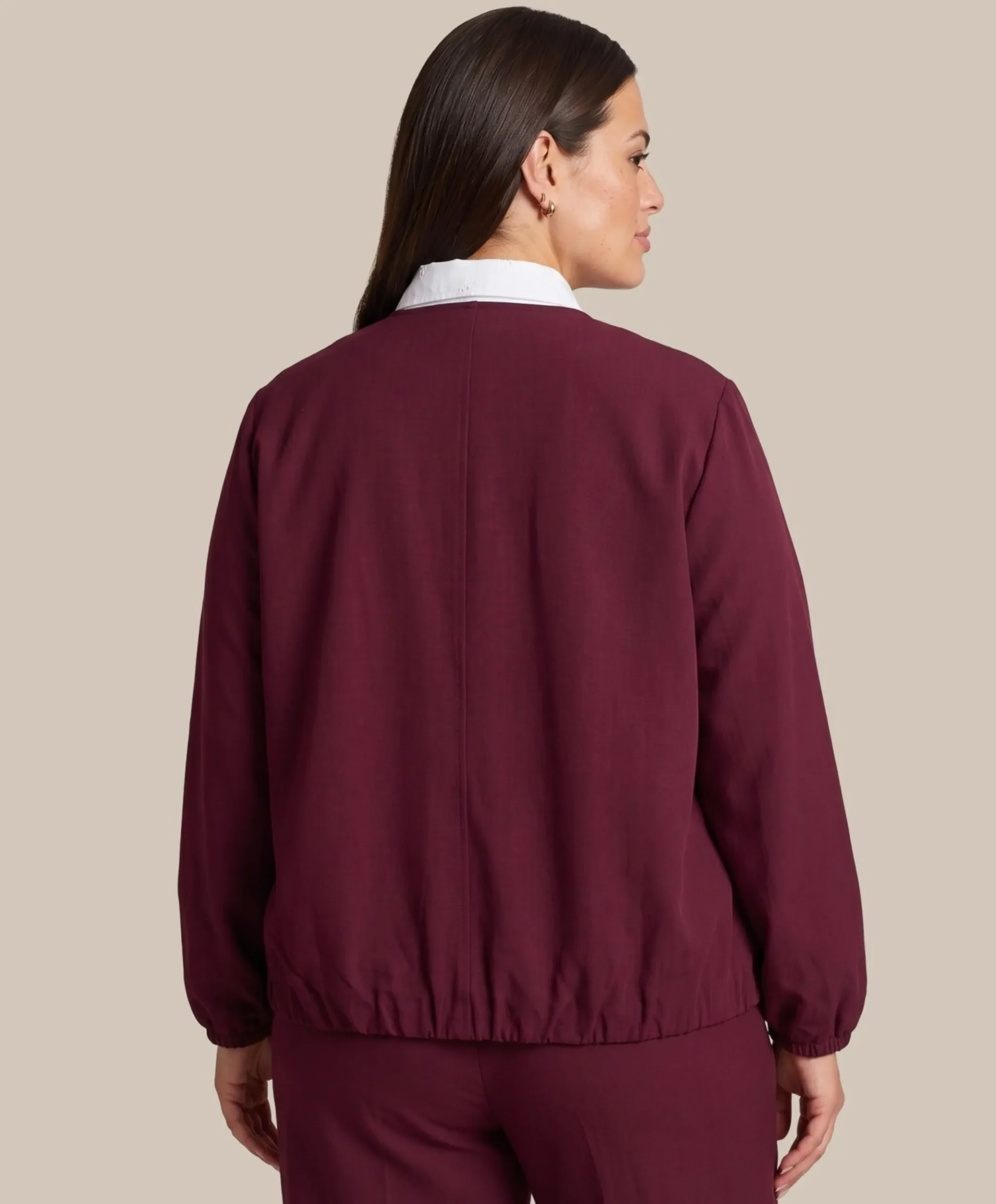 Dames blazer bordeaux