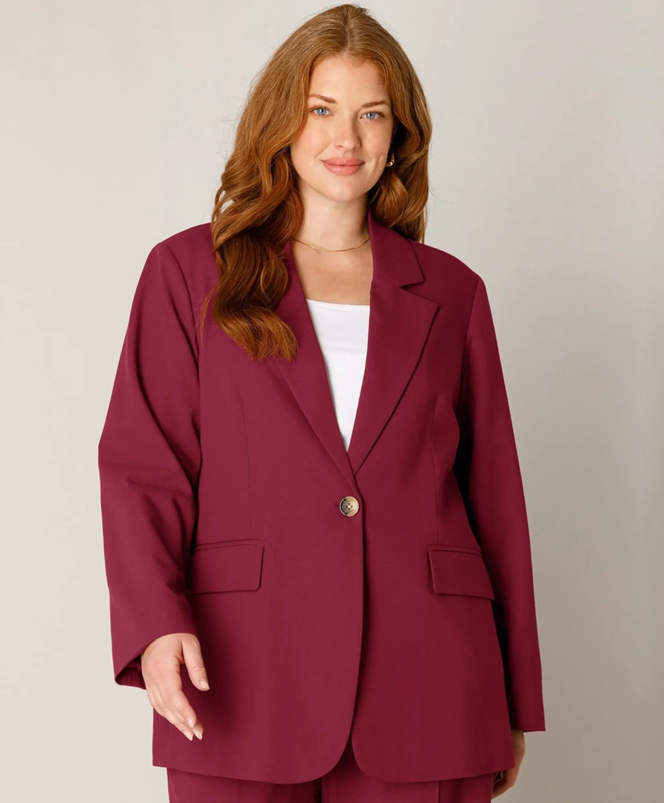 Dames blazer bordeaux