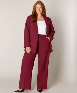 Dames blazer bordeaux