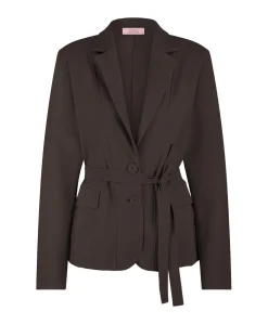 Dames blazer bruin