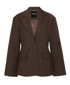 Dames blazer bruin