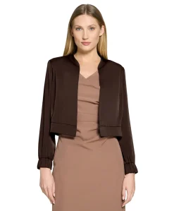 Dames blazer bruin