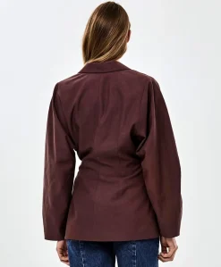Dames blazer bruin