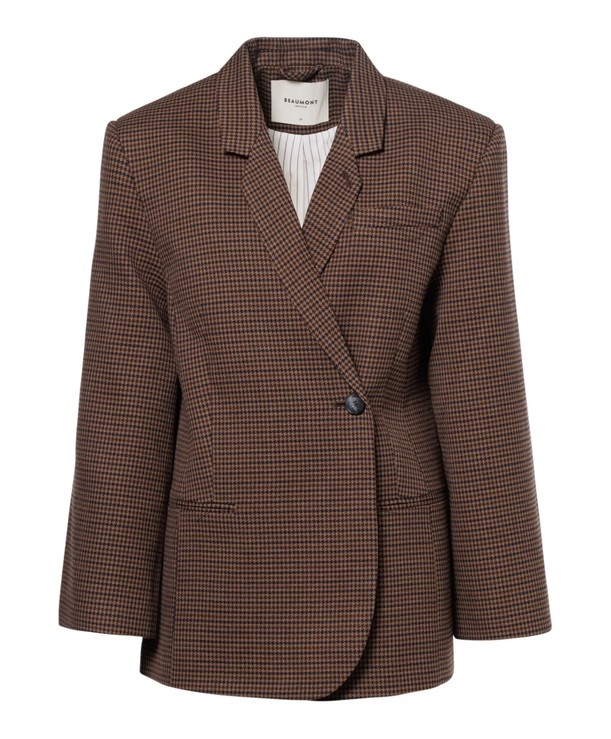 Dames blazer bruin