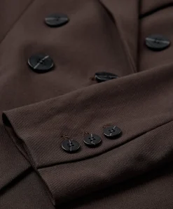 Dames blazer bruin