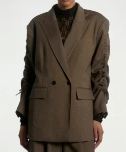 Dames blazer bruin