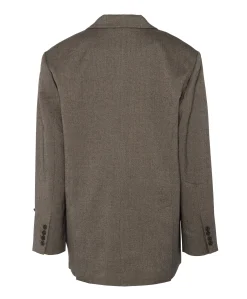 Dames blazer bruin