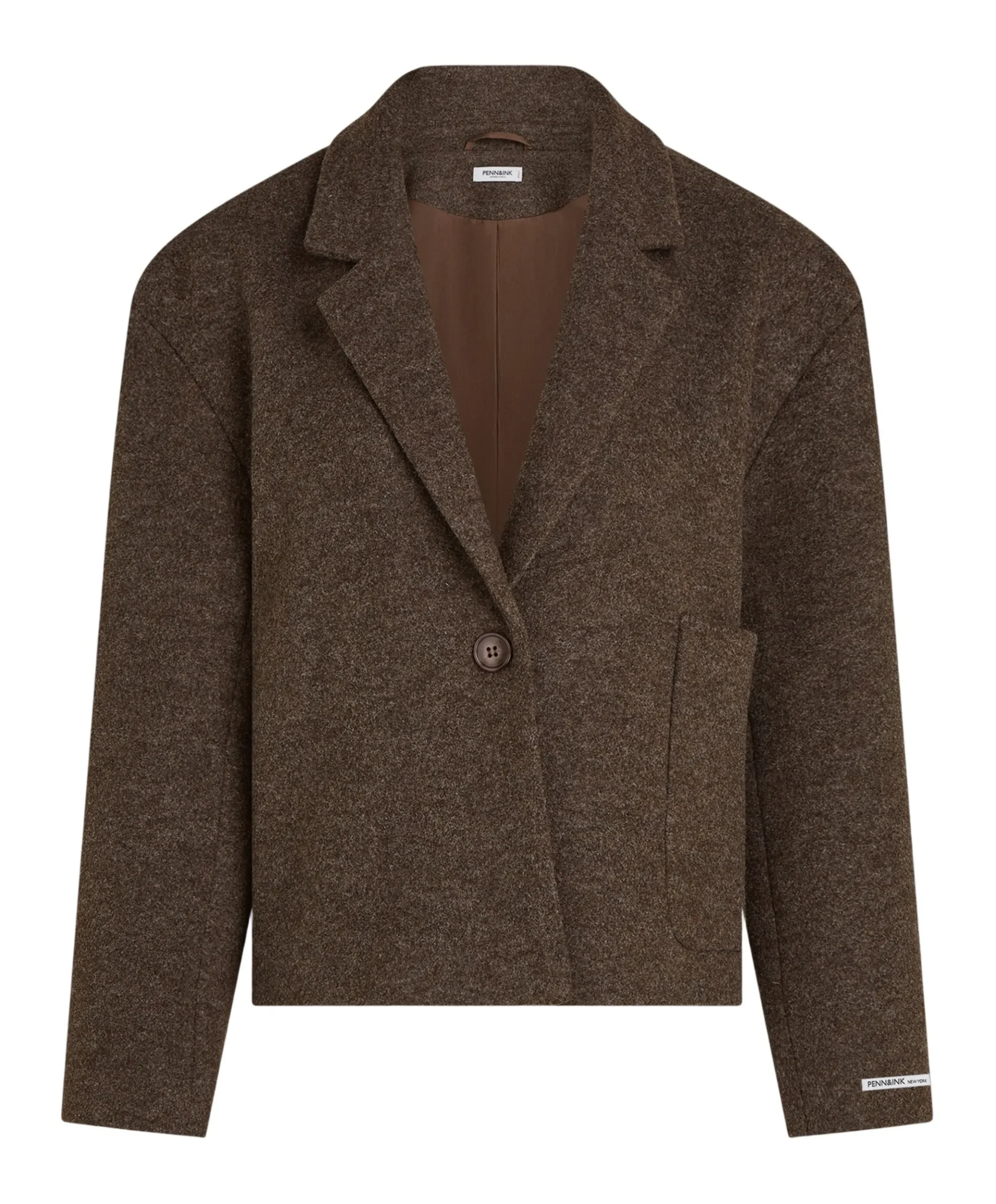 Dames blazer bruin